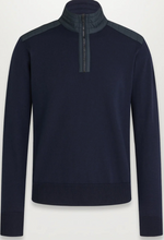 Load image into Gallery viewer, Belstaff Kilmington Quarter Zip Washed Navy
