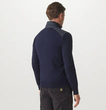 Load image into Gallery viewer, Belstaff Kilmington Quarter Zip Washed Navy
