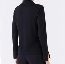 Load image into Gallery viewer, Amina Rubinacci Ring Long Sleeve Knit Polo Black
