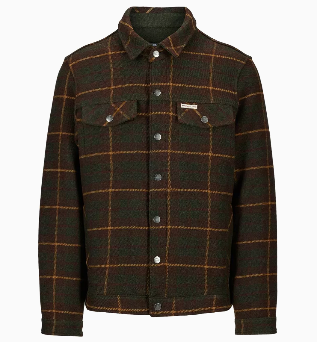 Amundsen Wool Jacket Hunter Brown Check