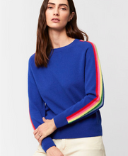 Load image into Gallery viewer, Aldo Martins Aracar Cashmere Color Edge Crew Blue
