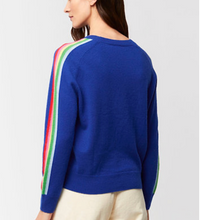 Load image into Gallery viewer, Aldo Martins Aracar Cashmere Color Edge Crew Blue
