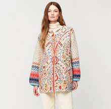 Load image into Gallery viewer, Aldo Martins Balbi Floral Jacquard Cocoon Coat
