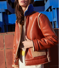 Load image into Gallery viewer, Aldo Martins Munia Reversible Faux Leather Bomber
