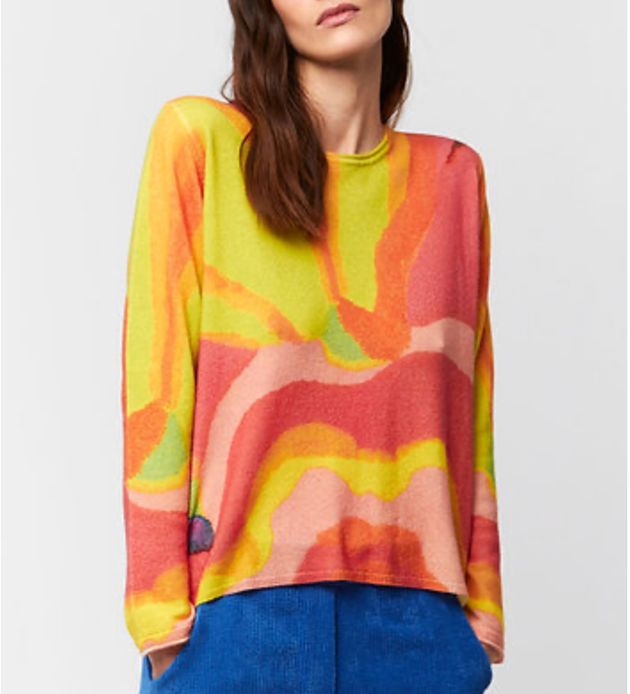 Aldo Martins Alma Cashmere Blend Crew Sweater Multi