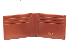 Load image into Gallery viewer, Bosca Saffiano Small Bifold Wallet RFID
