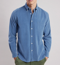 Load image into Gallery viewer, Hartford Pitt Cotton Corduroy BD Shirt Lt. Indigo
