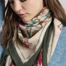 Load image into Gallery viewer, Hartford Jungle Print Square Woven Wool Scarf
