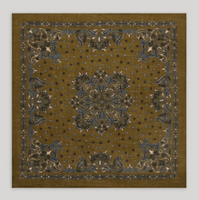 Load image into Gallery viewer, Hartford Large Bandana Wool Scarf Military Green
