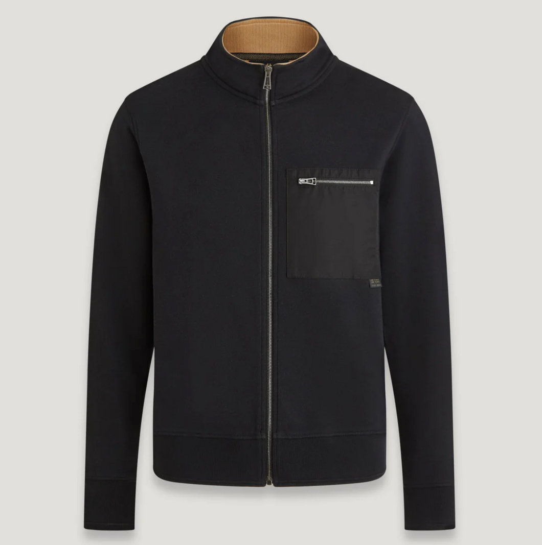 Belstaff Centenary Ful Zip Sweatshirt Black