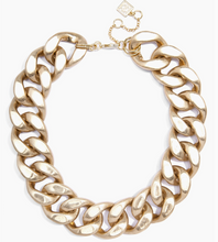 Load image into Gallery viewer, Z Jewelry Burnished Curb Chain Collar Necklace Gold
