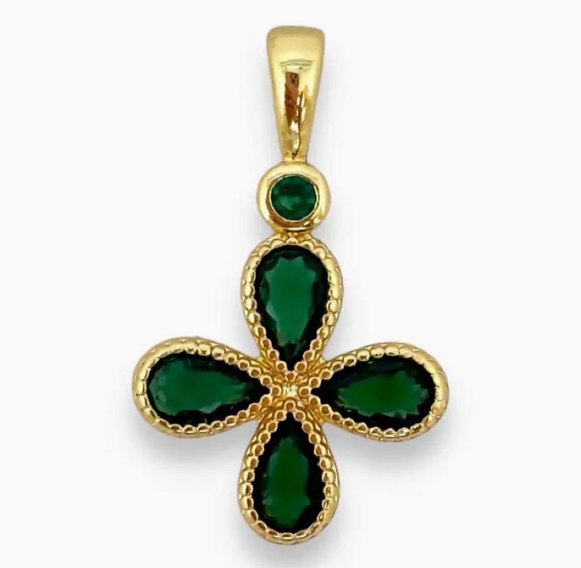 S&D 4 Leaf Clover Pendant Charm