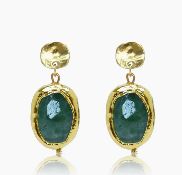 Karine Sultan Olive Drop Earrings