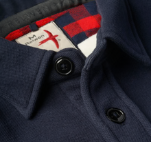 Load image into Gallery viewer, Relwen Pique FLC Workshirt Navy
