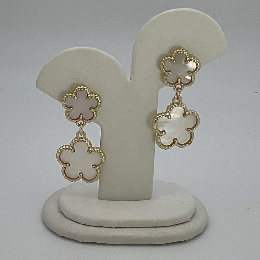 MBKJ Clover Drop MOP Earrings