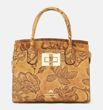 Load image into Gallery viewer, Cuoieria Fiorentina Mimi Leather Embossed Small Tote Bag
