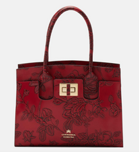 Load image into Gallery viewer, Cuoieria Fiorentina Mimi Leather Embossed Small Tote Bag
