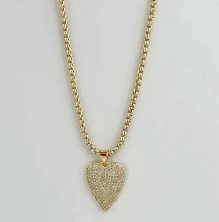 T+T Armour Heart Necklace