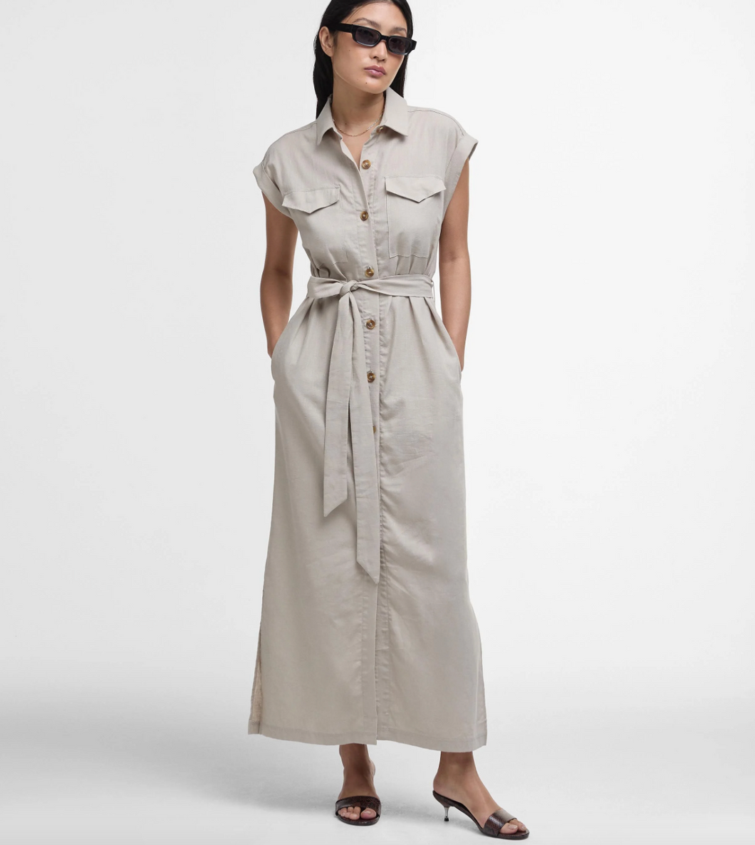 Barbour Women Birdie Maxi Dress Sand