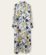 Load image into Gallery viewer, Rosso35 Silk Shirt Dress w/Yellow Flowers
