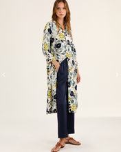 Load image into Gallery viewer, Rosso35 Silk Shirt Dress w/Yellow Flowers
