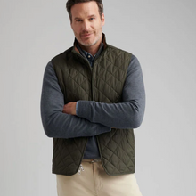 Load image into Gallery viewer, PETER MILLAR ESSEX QUILTED VEST DK OLIVE
