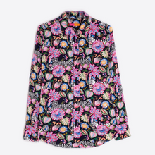 Load image into Gallery viewer, Vilagallo Shirt Navy Tiger and Floral Print
