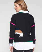 Load image into Gallery viewer, Vilagallo Black Dachshund Sweater
