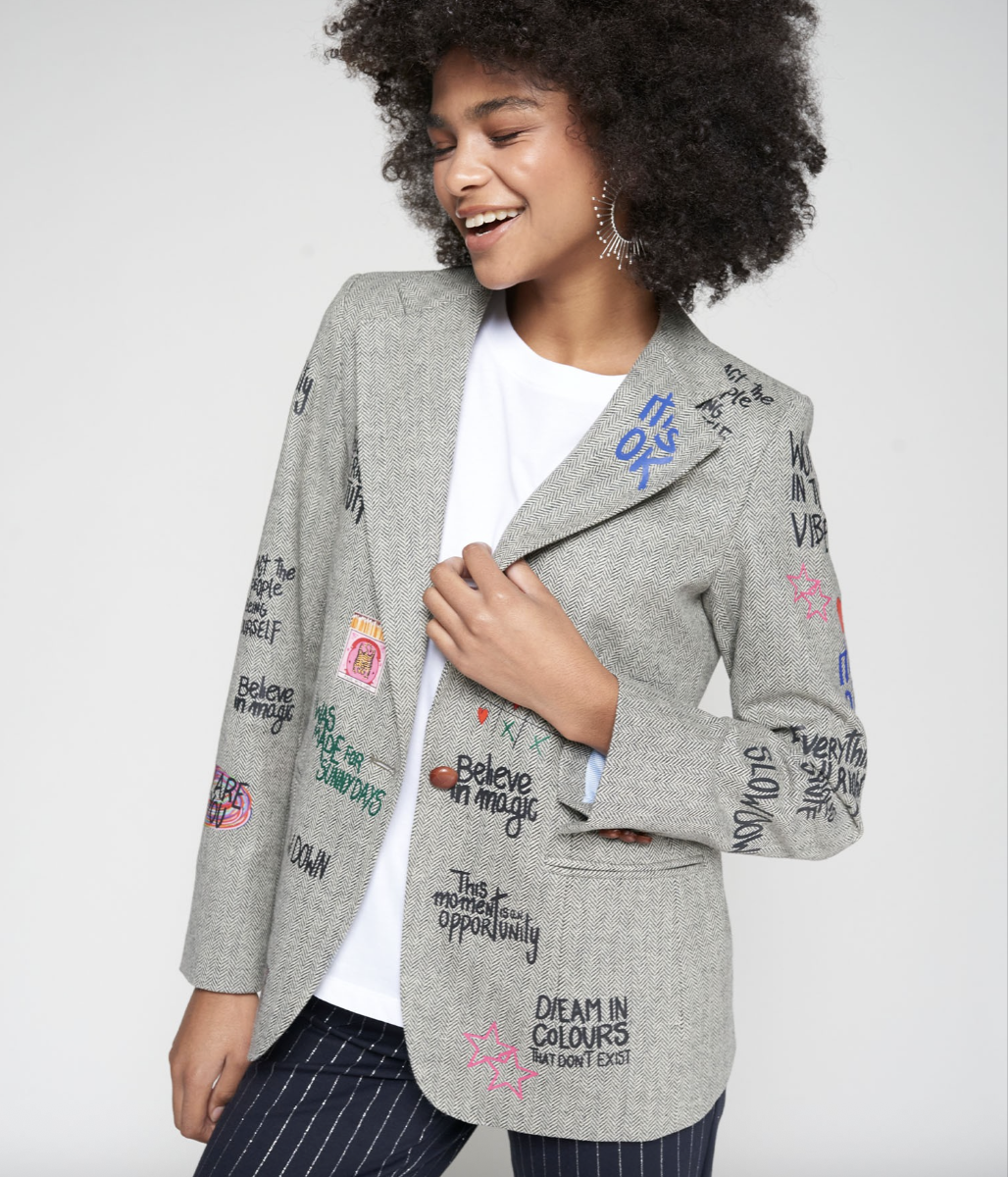 Vilagallo Jacket Helen Graffiti Tweed