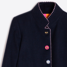 Load image into Gallery viewer, Vilagallo Jacket Dori Navy w/Trim
