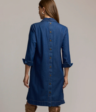 Load image into Gallery viewer, Hinson Wu 3/4 Sleeve Aileen Dark Wash Denim Dress
