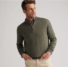 Load image into Gallery viewer, PETER MILLAR 1/4 ZIP AUTUMN CREST SWEATER - Basil
