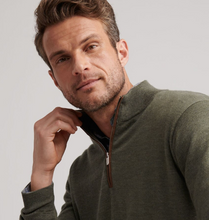 Load image into Gallery viewer, PETER MILLAR 1/4 ZIP AUTUMN CREST SWEATER - Basil
