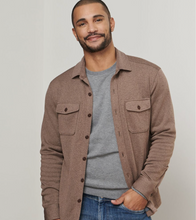 Load image into Gallery viewer, Peter Millar Fleece Shirt Jacket Poplar Brown
