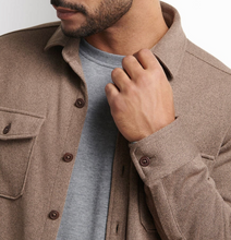 Load image into Gallery viewer, Peter Millar Fleece Shirt Jacket Poplar Brown
