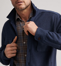 Load image into Gallery viewer, Peter Millar Fleece Shirt Jacket Navy
