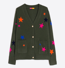 Load image into Gallery viewer, Vilagallo Knitwear Alina Stars Cardigan Grey

