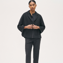 Load image into Gallery viewer, Rosso35 Raglan Sleeve Boiled Wool Jacket Charcoal
