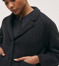 Load image into Gallery viewer, Rosso35 Raglan Sleeve Boiled Wool Jacket Charcoal
