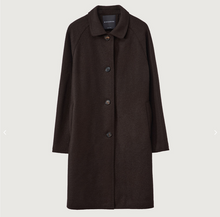 Load image into Gallery viewer, Rosso35 Raglan Sleeve Boiled Wool Coat Chocolate
