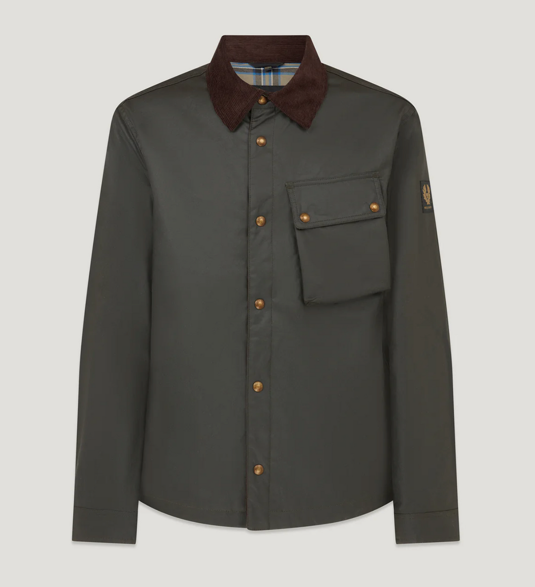 Belstaff Ground Jacket Waxed Faded Olive