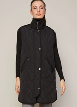 Load image into Gallery viewer, Adroit Destiny Long Quilted Vest w/Side Zipper - Black
