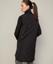 Load image into Gallery viewer, Adroit Destiny Long Quilted Vest w/Side Zipper - Black
