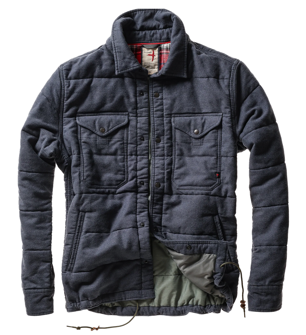 Relwen Moleskin Snap CPO - Navy