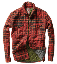 Load image into Gallery viewer, Relwen Quilted Flannel Shirt Jacket Burnt Red
