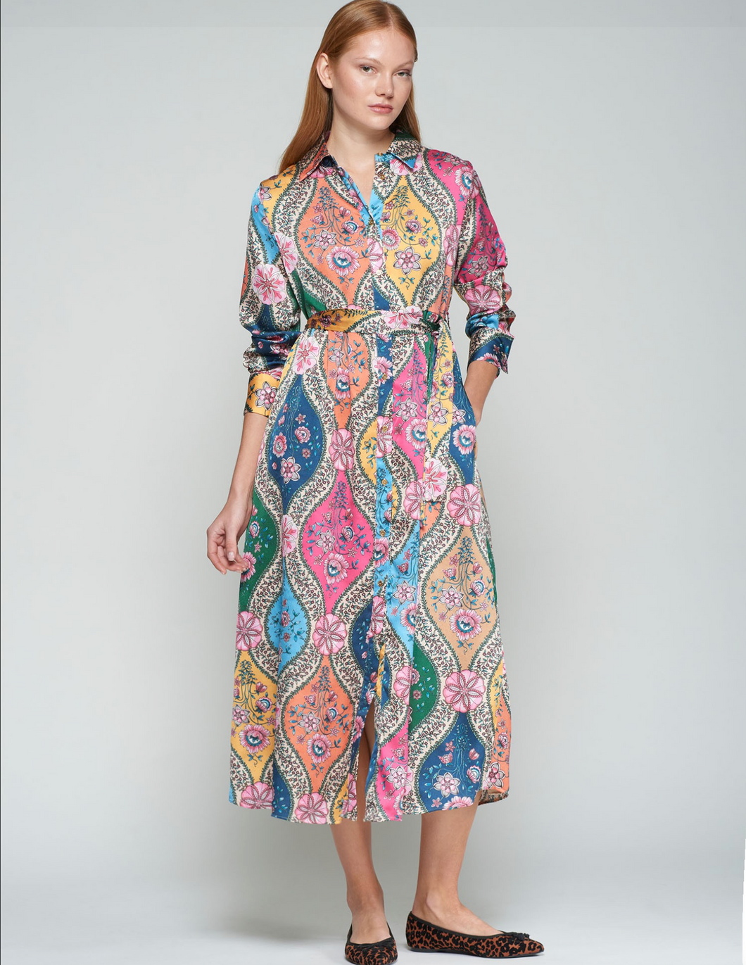 Vilagallo Dress Amira Estampado Floral Multicolor