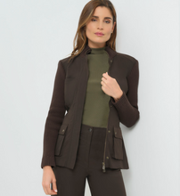 Load image into Gallery viewer, Anatomie Kenya Mid Weight Knit Safari Jacket Espresso

