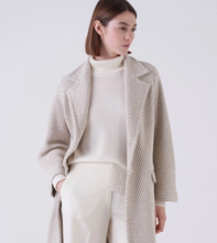 Load image into Gallery viewer, Amina Rubinacci Trucco Sweater Coat Beige/Ivory
