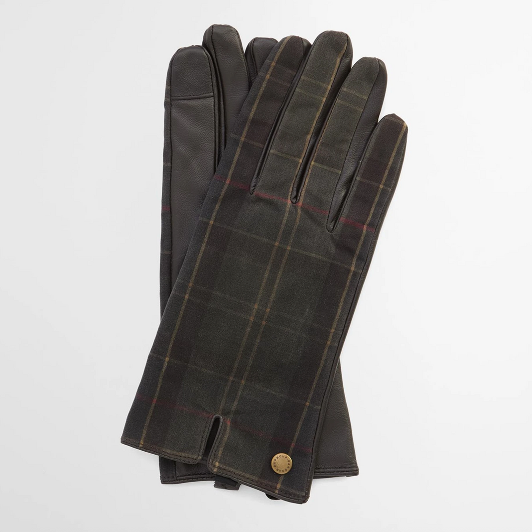 Barbour Women Scarlet Glove Classic Tartan