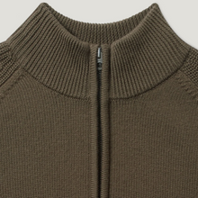 Load image into Gallery viewer, Belstaff Aspect Quarter Zip Sweater Major Brown
